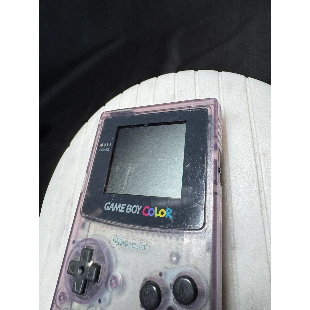 Nintendo Gameboy Color CGB-001 Atomic Purple Handheld Console Tested Works!